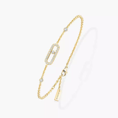 [Shinejoy]Move Uno Diamond Bracelet