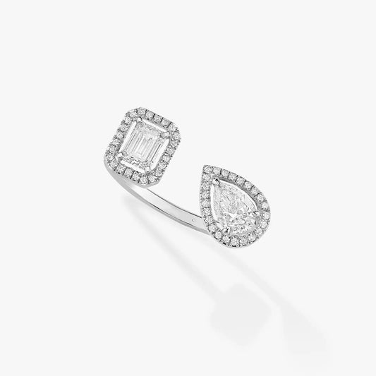 [Shinejoy]Bague Toi & Moi Diamant Argent MY TWIN