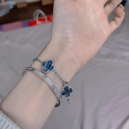 [⭐Shinejoy]CLOVER 5 MOTIF PIETERSITE BRACELET COLLECTION
