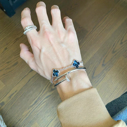 [⭐Shinejoy]CLOVER 5 MOTIF PIETERSITE BRACELET COLLECTION