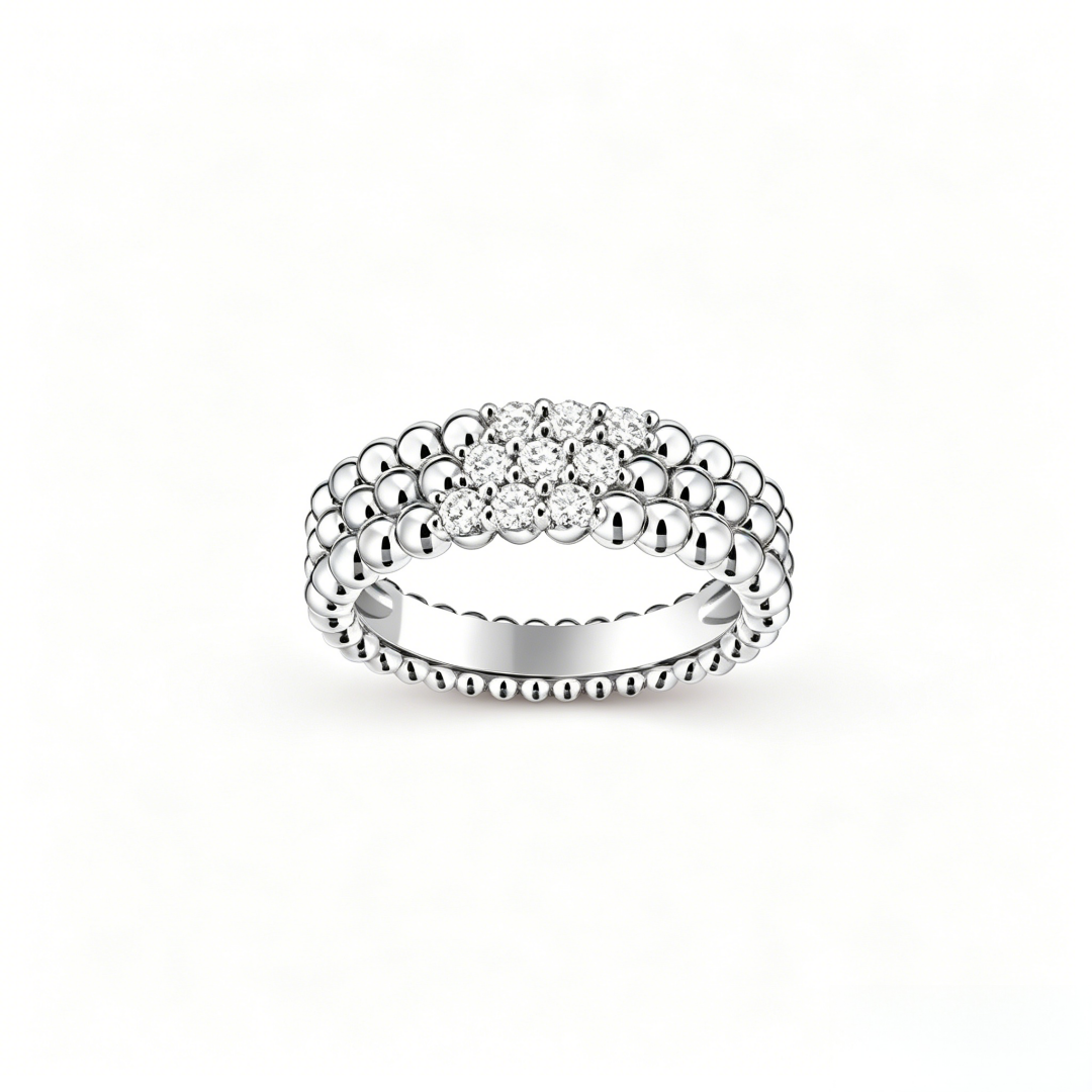 [Shinejoy] THREE-ROW DIAMOND RING