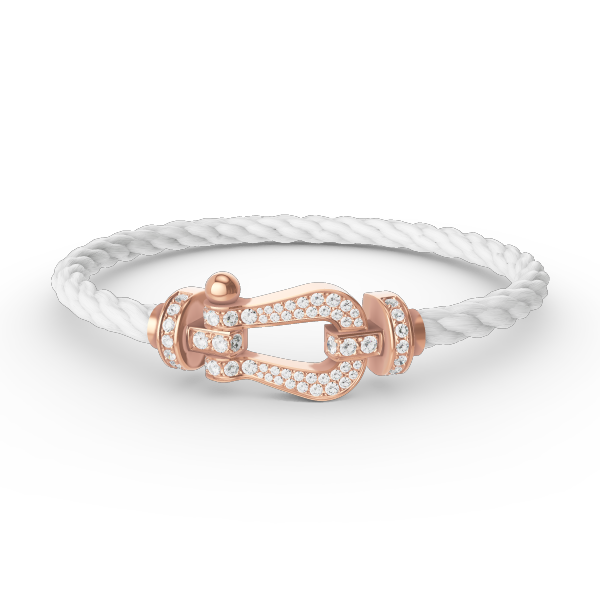 [Shinejoy]FORCE LARGE HORSESHOE FULL DIAMOND BRACELET ROSE GOLD