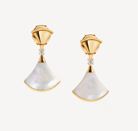 [Shinejoy]DREAM MOP 1 DIAMOND EARRINGS