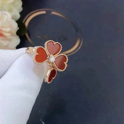 [Shinejoy]SWEET CLOVER CARNELIAN RING