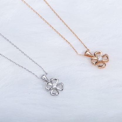 [Shinejoy]FIOREVER NECKLACE DIAMOND CENTER
